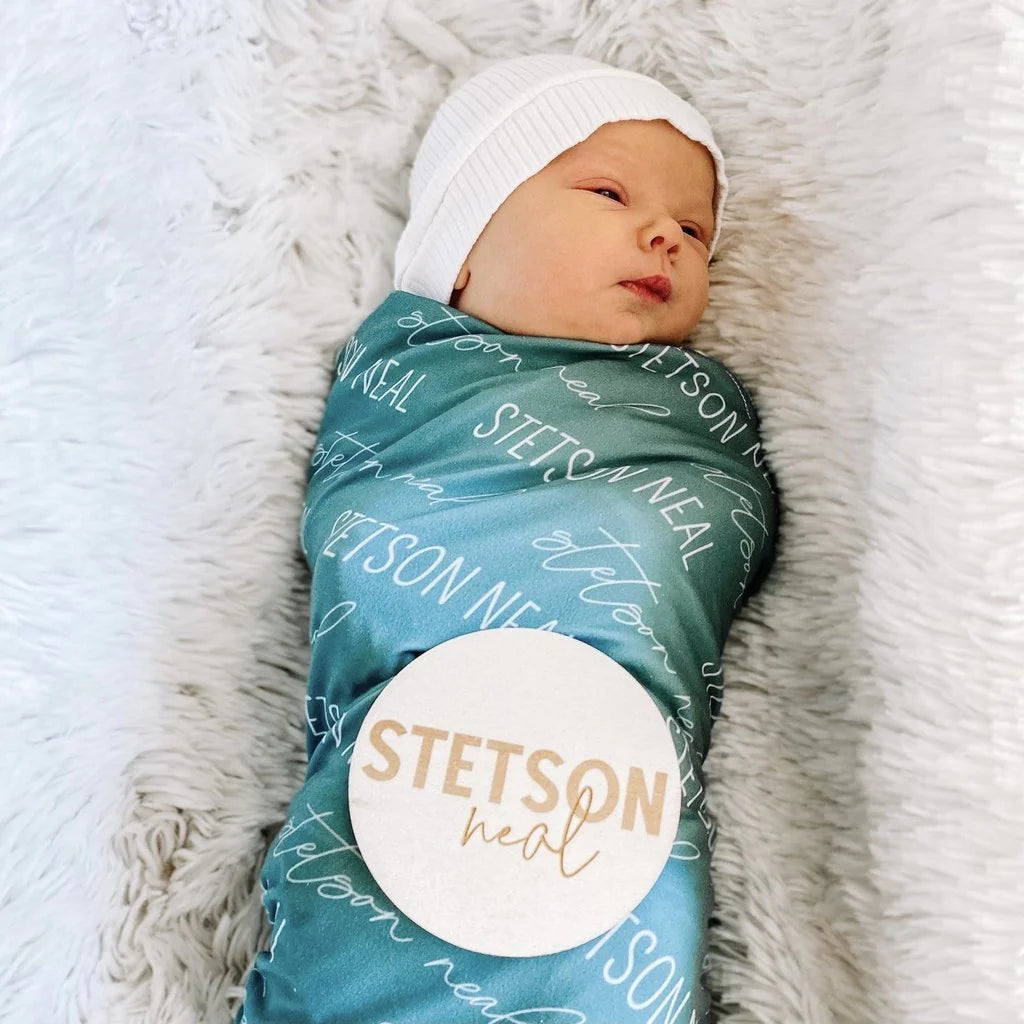 Personalised Name Swaddle